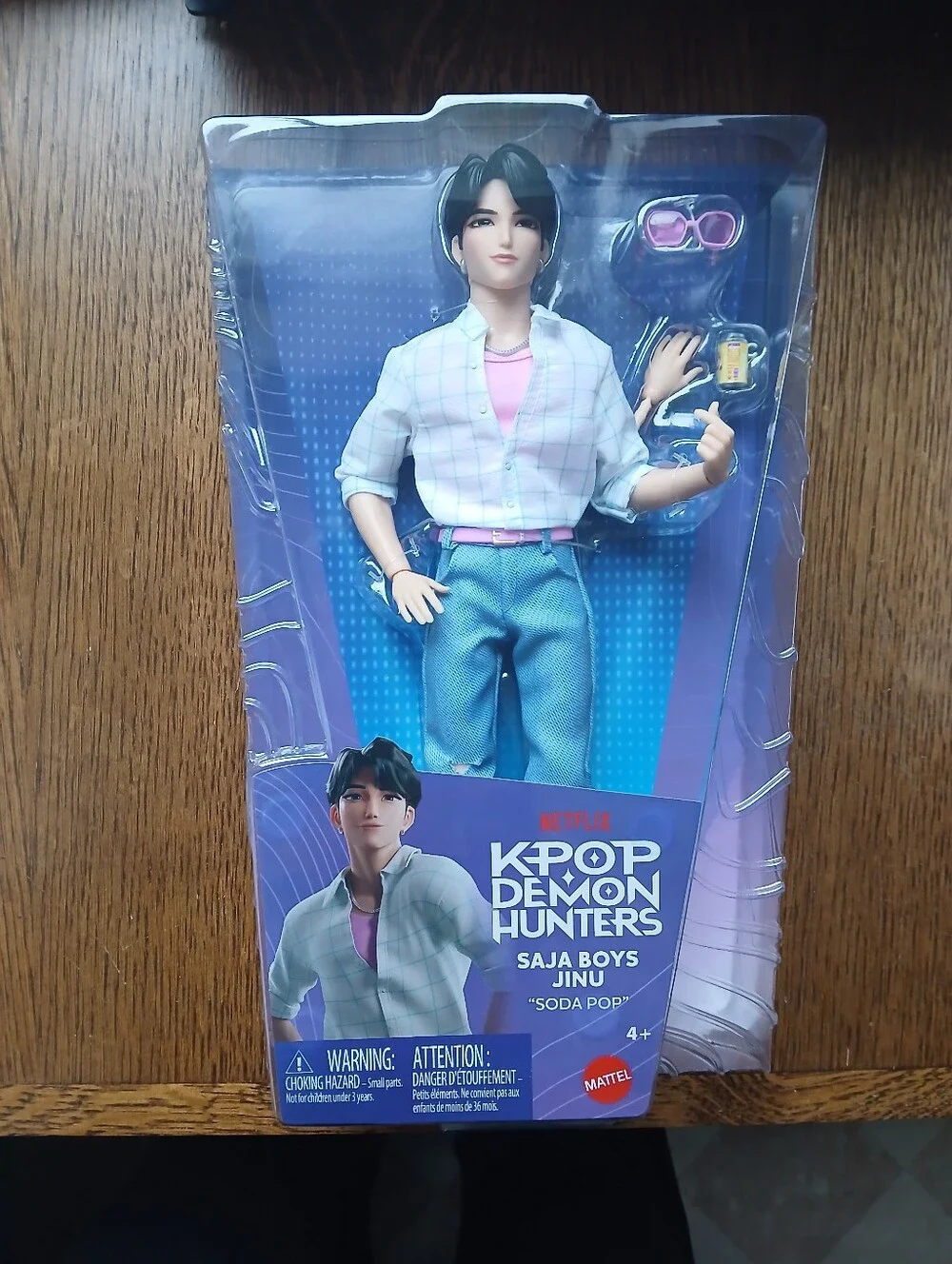 Mattel K-Pop Demon Hunters Jinu Doll - Pink, Blue, White